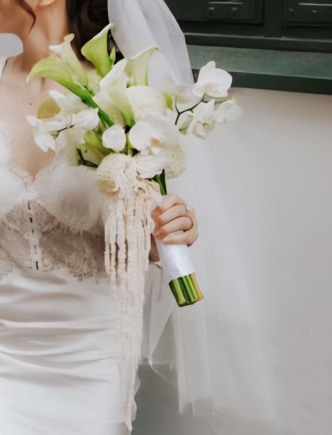 Brudebuket „Ivory Haze“ fra Miss Liss Blomster