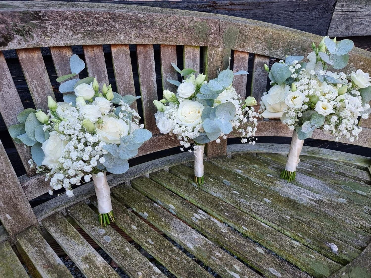 Brudepigebuket „Bryllup__brudepigebuketter“ fra Miss Liss Blomster
