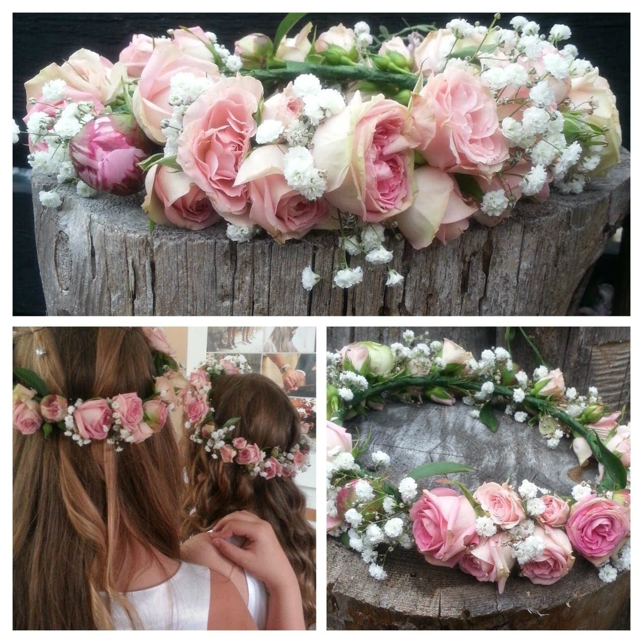 Hårpynt med friske blomster til bruden fra Miss Liss Blomster – billede 24