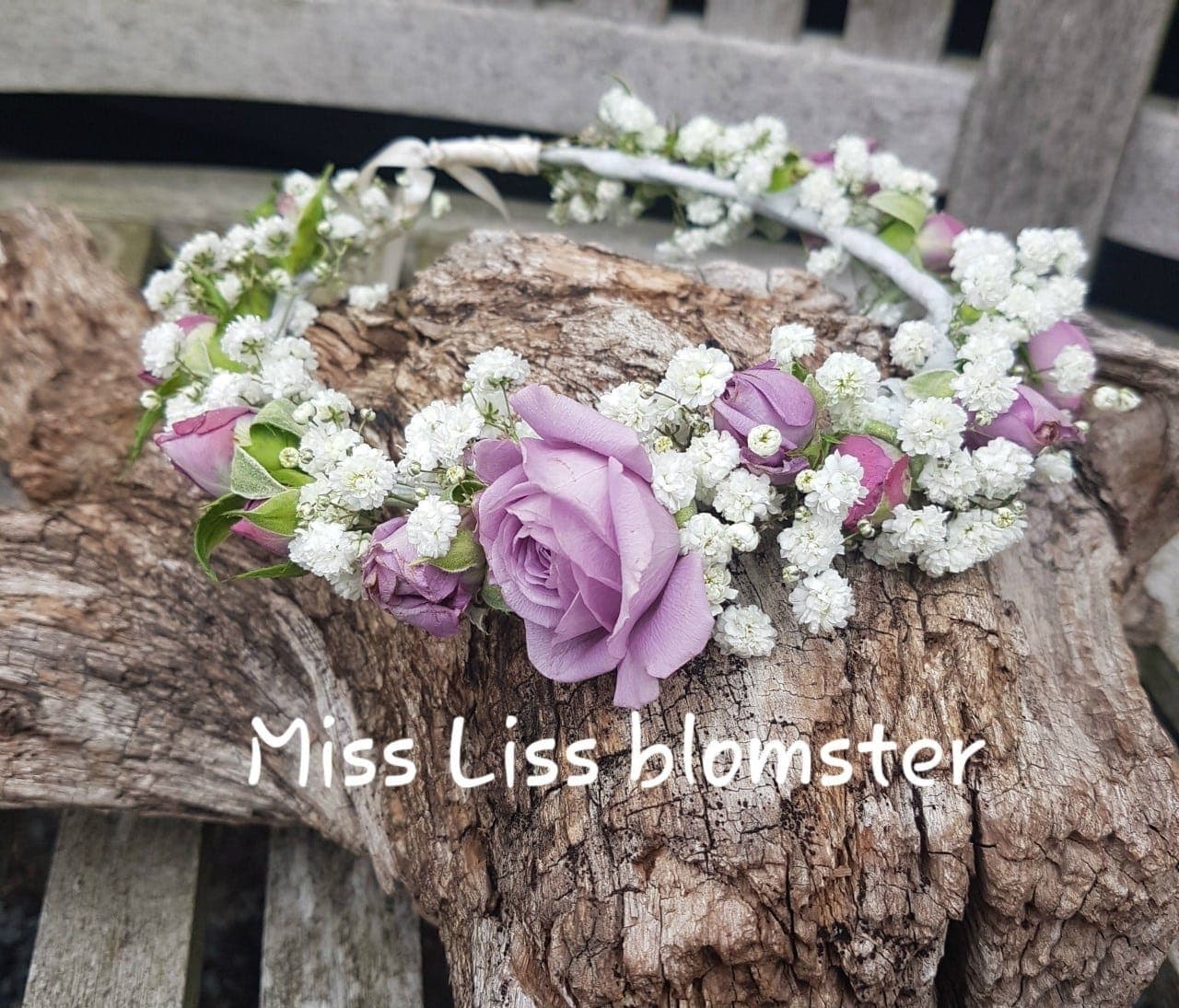Hårpynt med friske blomster til bruden fra Miss Liss Blomster – billede 28