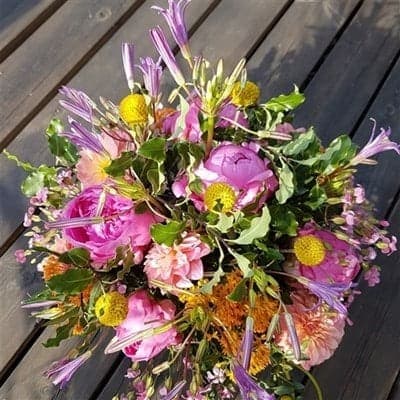 Buket „Colours buket“ fra Miss Liss Blomster